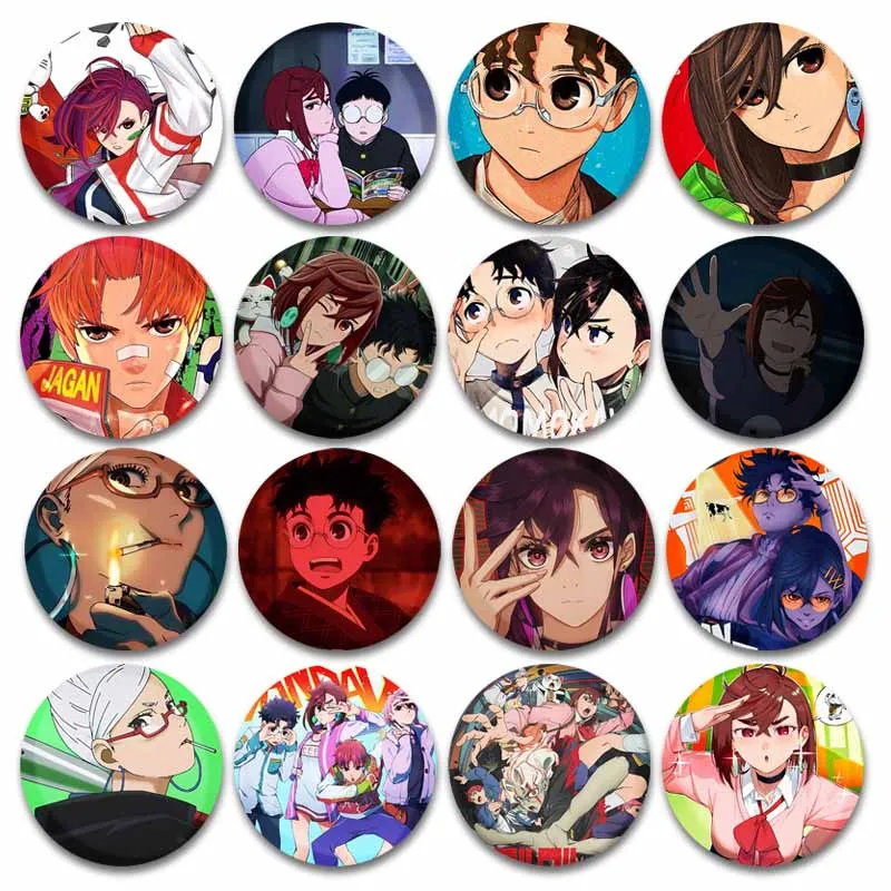 Anime Dandadan Pins Ayase Momo Takakura Ken Aira Shiratori Seiko Badge Cartoon Creative Brooch Accessories Gifts for Fans