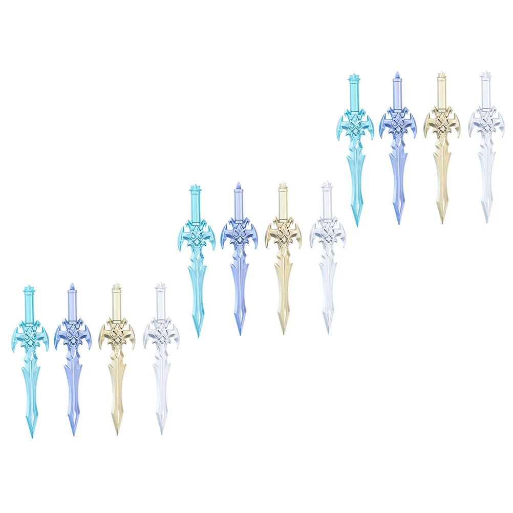 

12Pcs Pens Student Gel-pen Office Gel-pen Swords Pen Sword-shaped Writing Pen for School Office Child