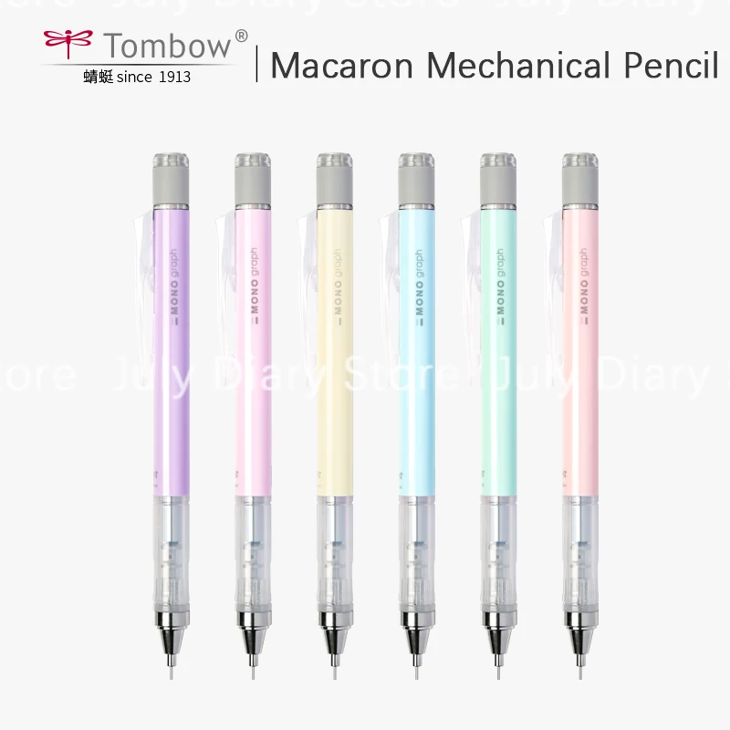 0.5 Mm 0.3mm Macaron Color Shake Press Lead Drawing Refill Eraser Student Office