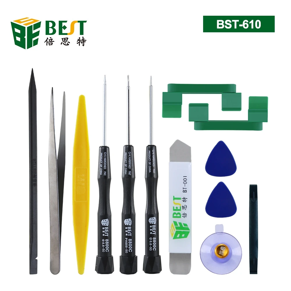 

13 in 1 Mobile Phone Repair Tool Set Screwdriver Kit LCD Screen Holder Stand Tweezers Pry Spudger Suction Cup for iPhone sumsung