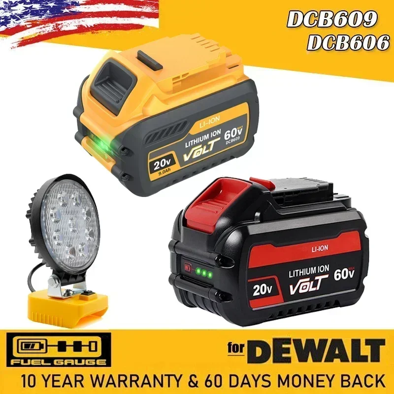 9000 мАч для Dewalt FlexVolt 120 В 60 20 сменный аккумулятор инструментов электрическая дрель