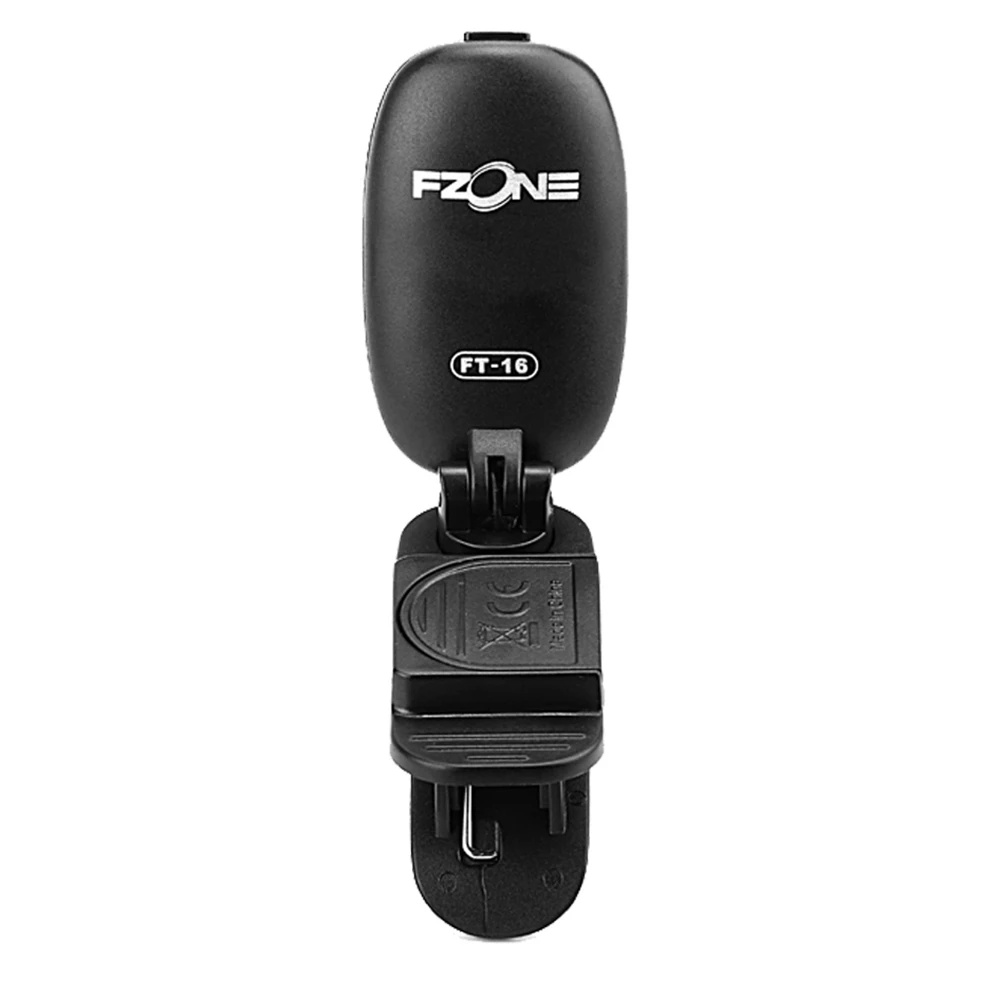 Fzone FT-16 клипсовый хроматический тюнер для гитары бас скрипки и укулеле 3D дизайн