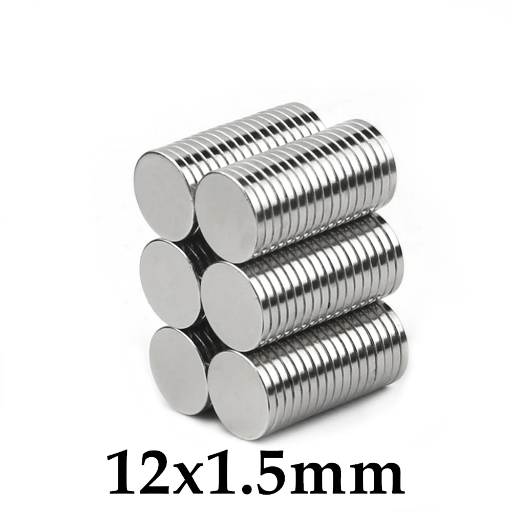 

Магниты редкоземельные неодимовые, 20-500 шт., 12x1,5 мм