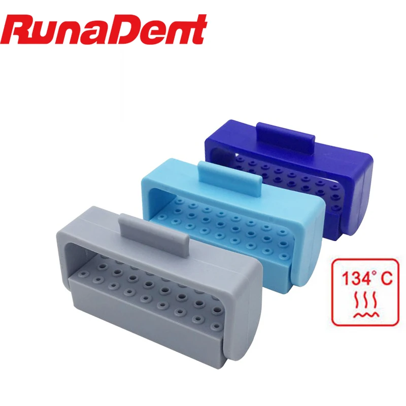 

26 Holes Autoclave Dental Burs Sterilizer Box Instrument Lab Holder Case