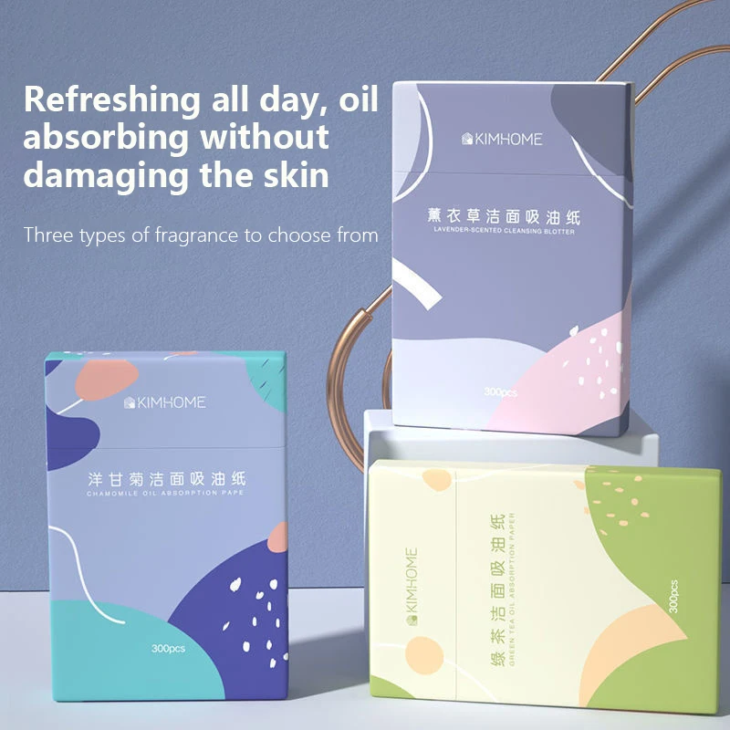 

300pcs/Box Oil Control Face Absorbent Paper Face Oil Control Cleaning Wipes Absorbing Sheet Oily Matting Tissue Face Care Paper