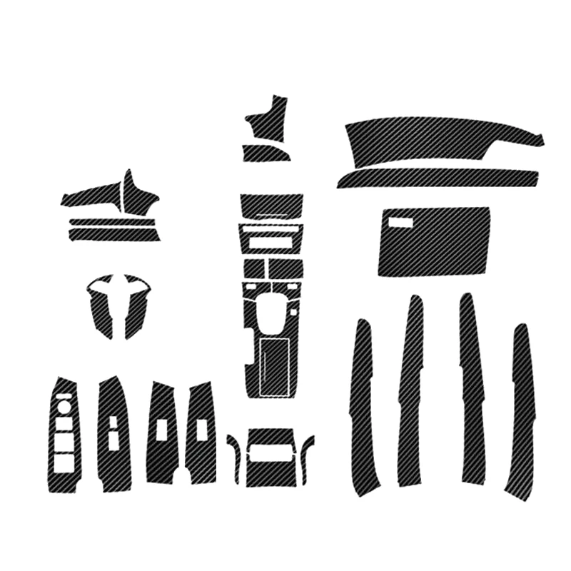 

for Accord 2008-2012 Carbon Fiber Style Car Interior Kit Cover Trim 29Pcs