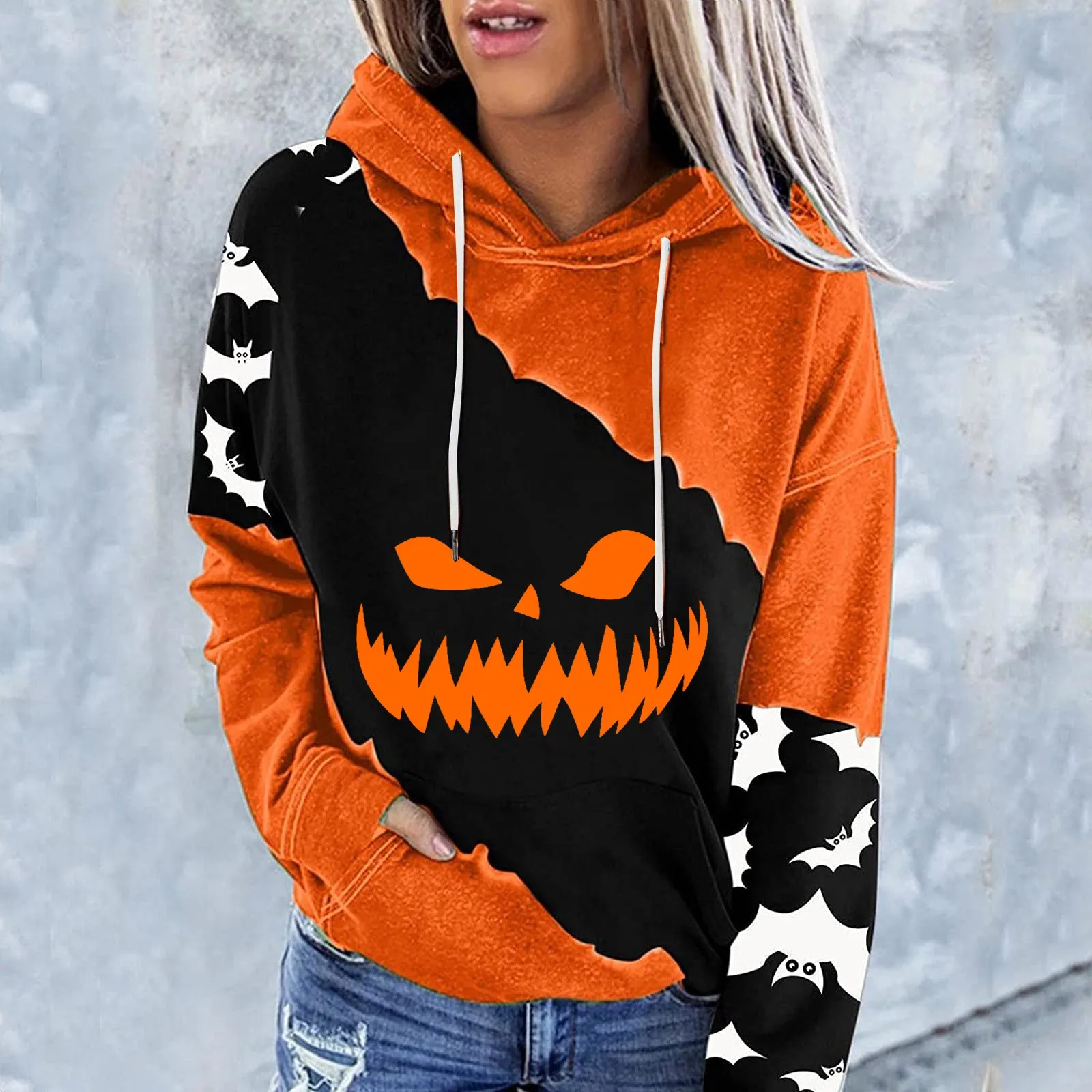 

Women Zip up Hooded Sweatshirt Women Halloween Costumes For Women Casual Long Sleeve Hooded Women Zip up Hooded Sweatshirt Women