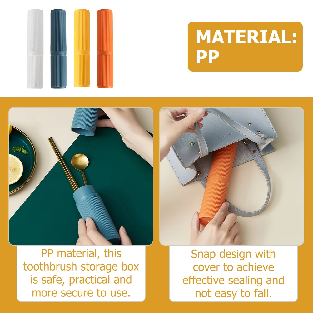 4 шт. коробка для хранения чашка полоскания рта дорожный органайзер зубных щеток