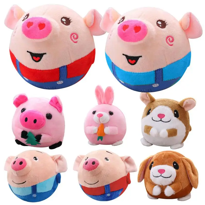 

cute Talking Animal Plush Toy Soft Singing Speaking Plush Pig Doll Electric Interactive Toy For Pets Cats Small And Medium Dogs