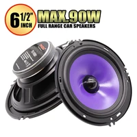 2pcs 6 5 inch 90w full range frequency car audio speaker heavy mid bass ultra thin modified speaker