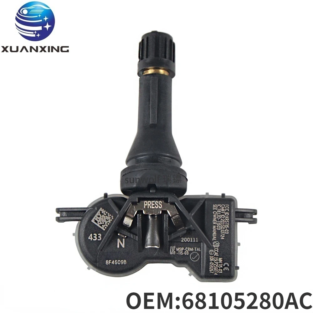 Система контроля давления в шинах 68105280AC, 433 МГц