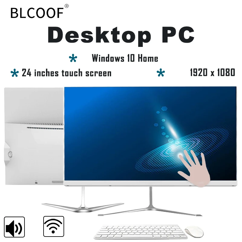Touch Screen All-in-One Pc Intel Core i7-3770 24 Inch Desktop Computer RAM 8gb SSD Monoblock Pc Full Set All in one Computer