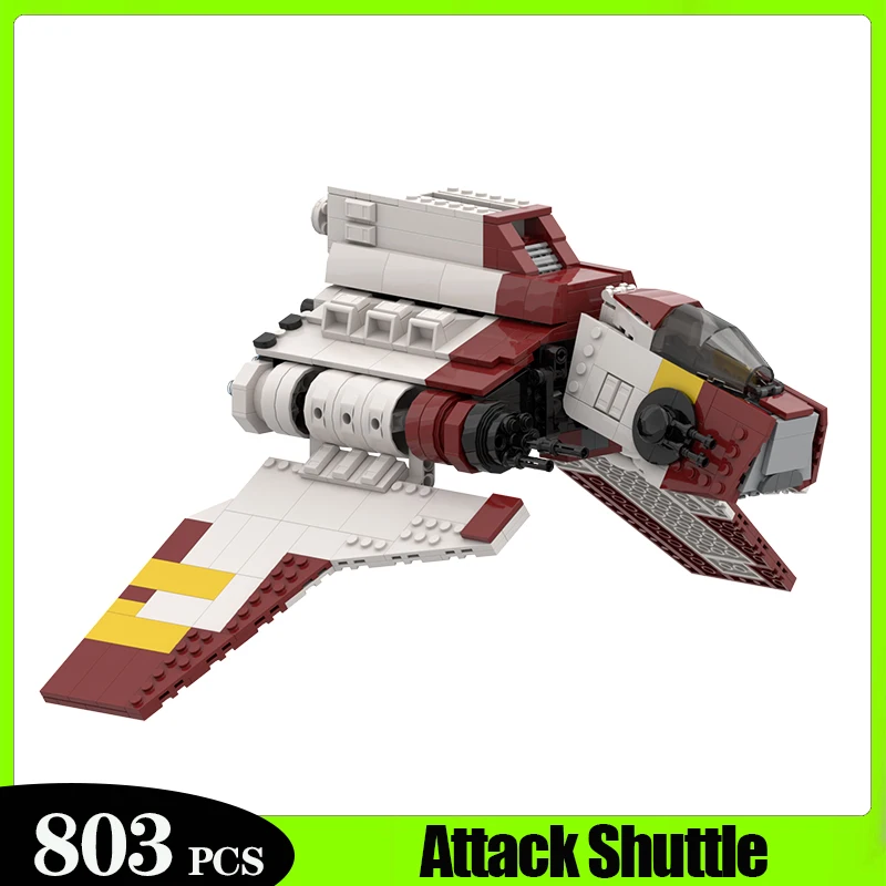 

Новый шаттл для атаки «нус-класс» из «Космических войн» MOC, 803 шт., набор строительных блоков «сделай сам», сборка, собирание, детские игрушки, подарки на день рождения