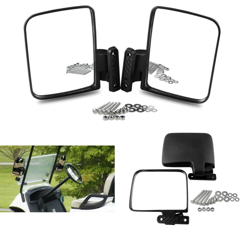 

Golf Car Side Mirror Folding Side View Mirror Universal Rear View Mirrors Shockproof Side Mirrors Car Accessories For Golf Carts