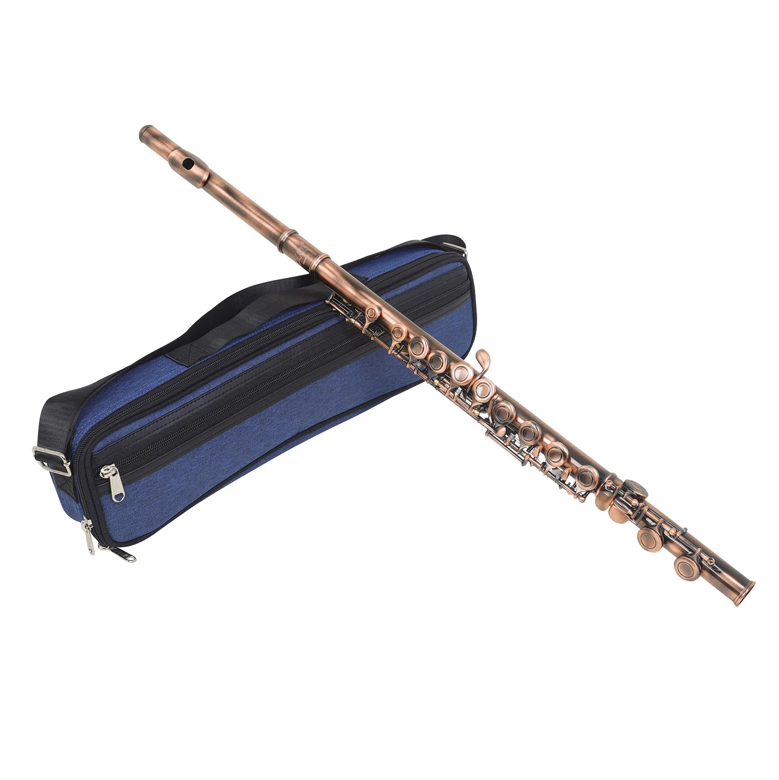 Флейта SLADE C-key 16 отверстий Закрытые отверстия C с чехлом, салфеткой для чистки, перчатками, аксессуар для деревянных духовых инструментов для меломанов.