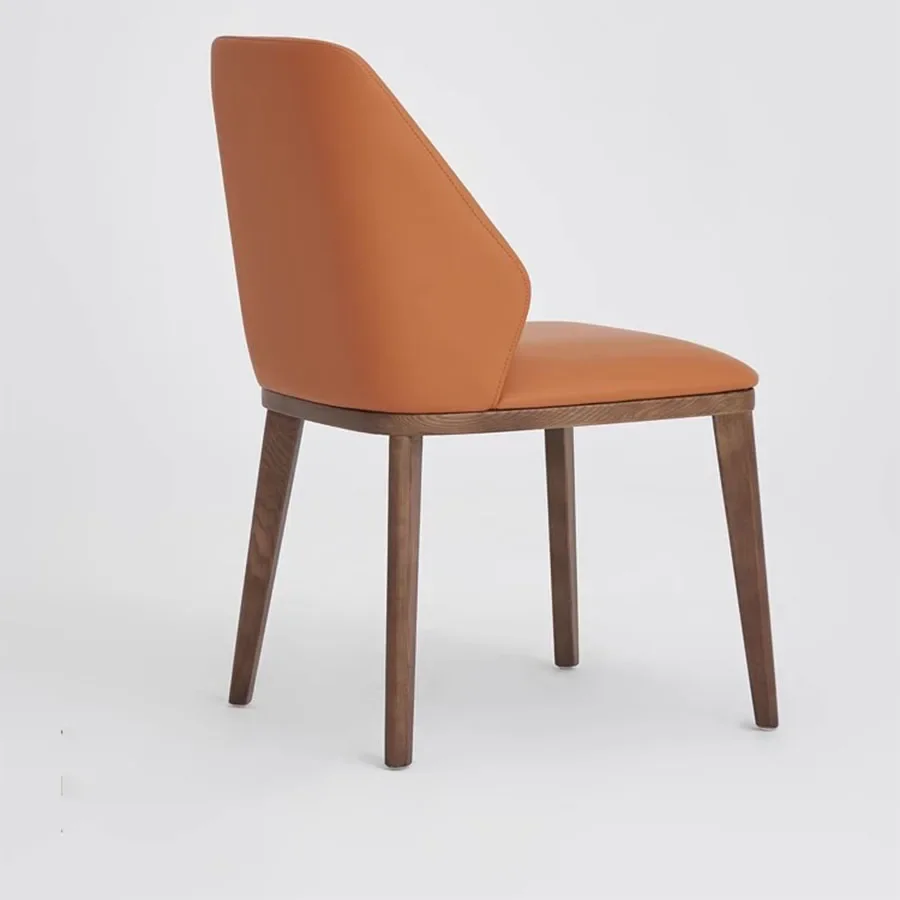 Северная Европа Обеденный стул из ясеня для домашнего использования Спинка