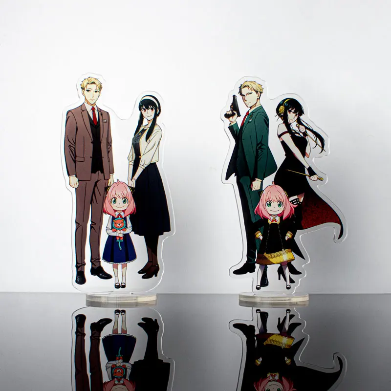 Anime SPY FAMILY Action Figures Anya Loid Yor Character Spy Family Acrylic Stand Models Plate Desk Decor Standing Sign Fans Gift