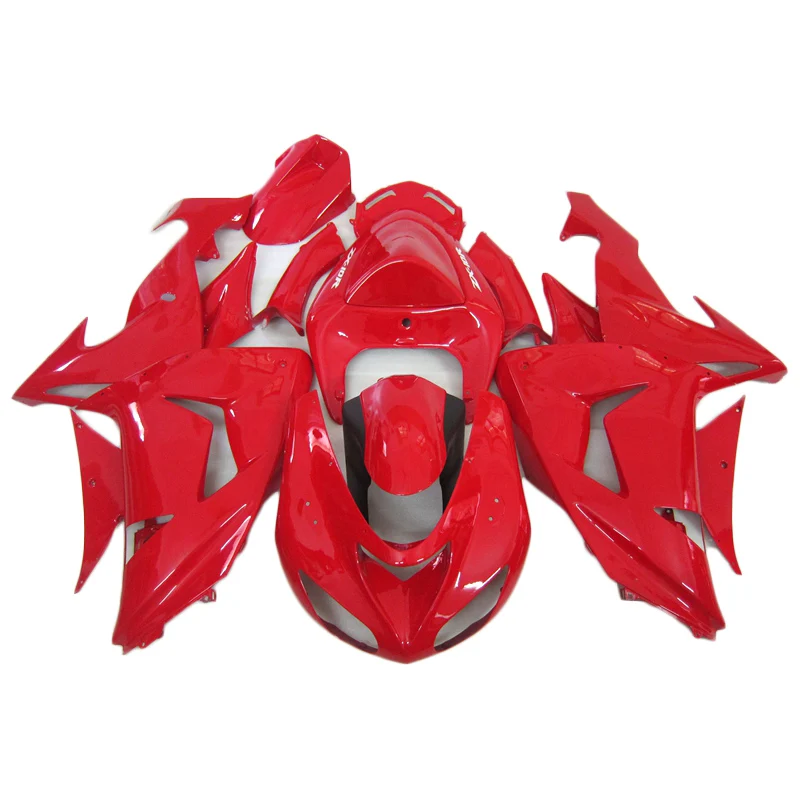 

Обтекатели для Kawasaki 2006 2007, полный красный zx10r, высококачественный кузов ниндзя 06 07 ZX-10R, Бесплатная Настройка, обтекатель YJp01