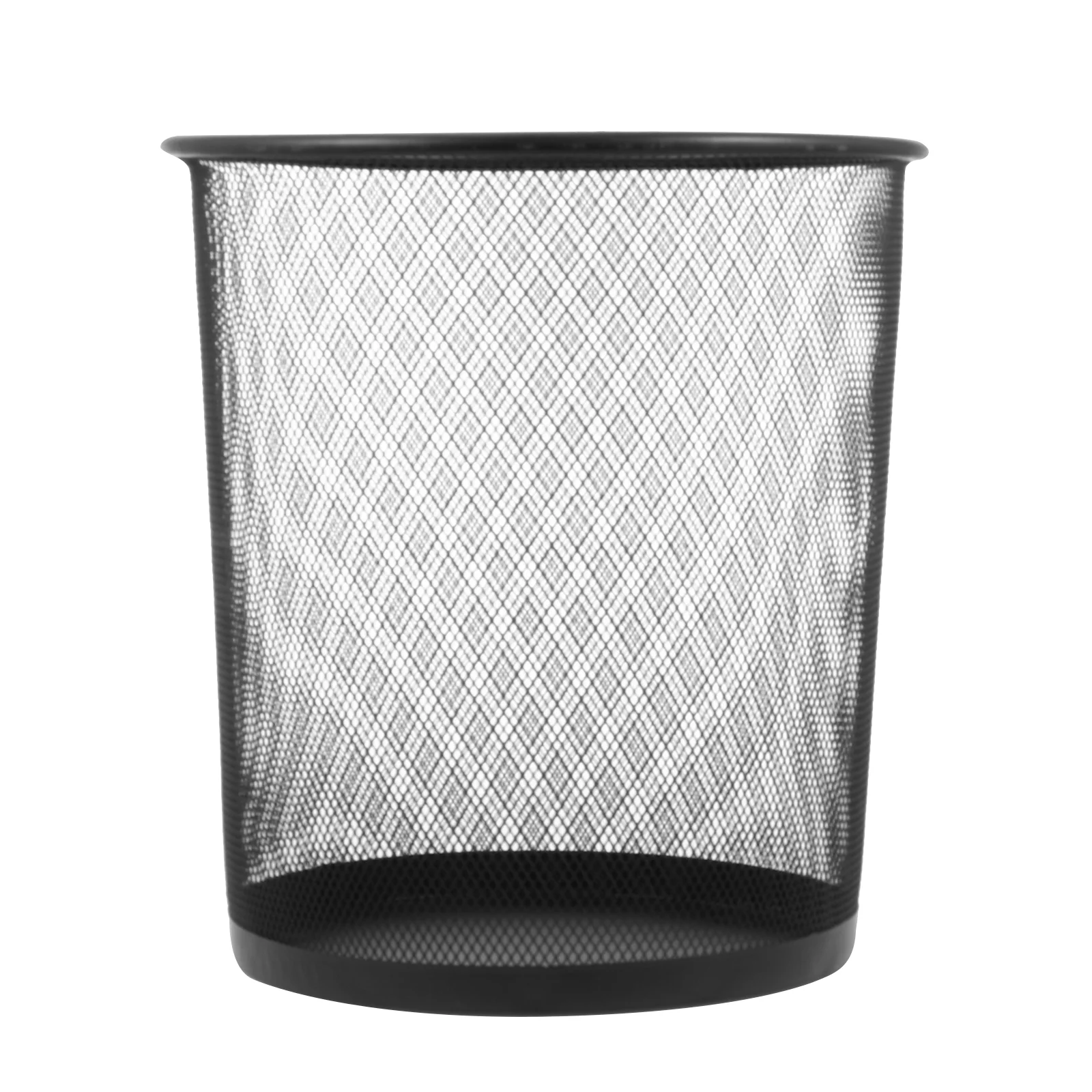 

Can Trash Garbage Mesh Waste Bin Basket Wastebasket Container Metal Office Wire Kitchen Bathroom Recycling Bedroom Round Rubbish
