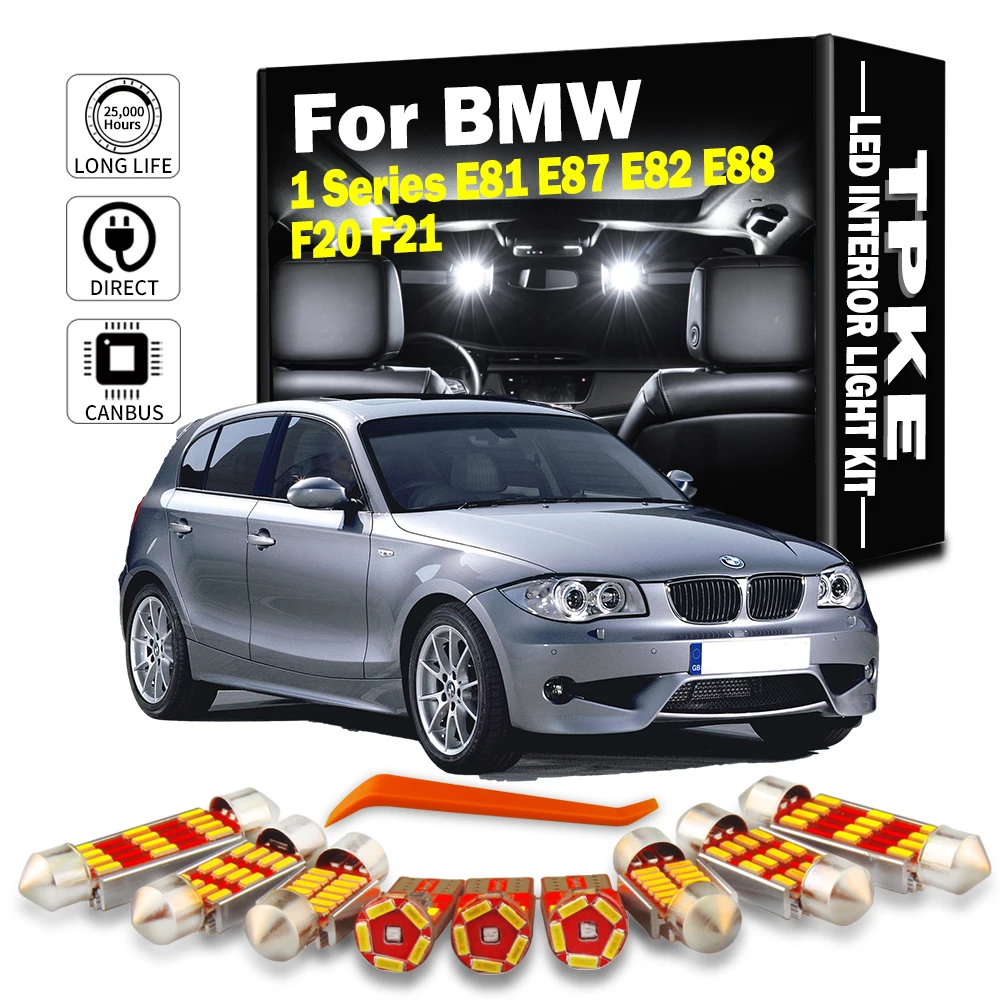 TPKE For BMW 1 Series E81 E87 E82 E88 F20 F21 2003-2014 Vehicle LED Interior Map Dome Light Kit Canbus No Error Car Led Bulbs