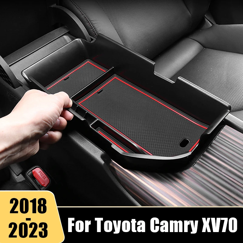 

For Toyota Camry XV70 70 2018 2019 2020 2021 2022 2023 Car Central Armrest Storage Box Console Organizer Tray Case Accessories