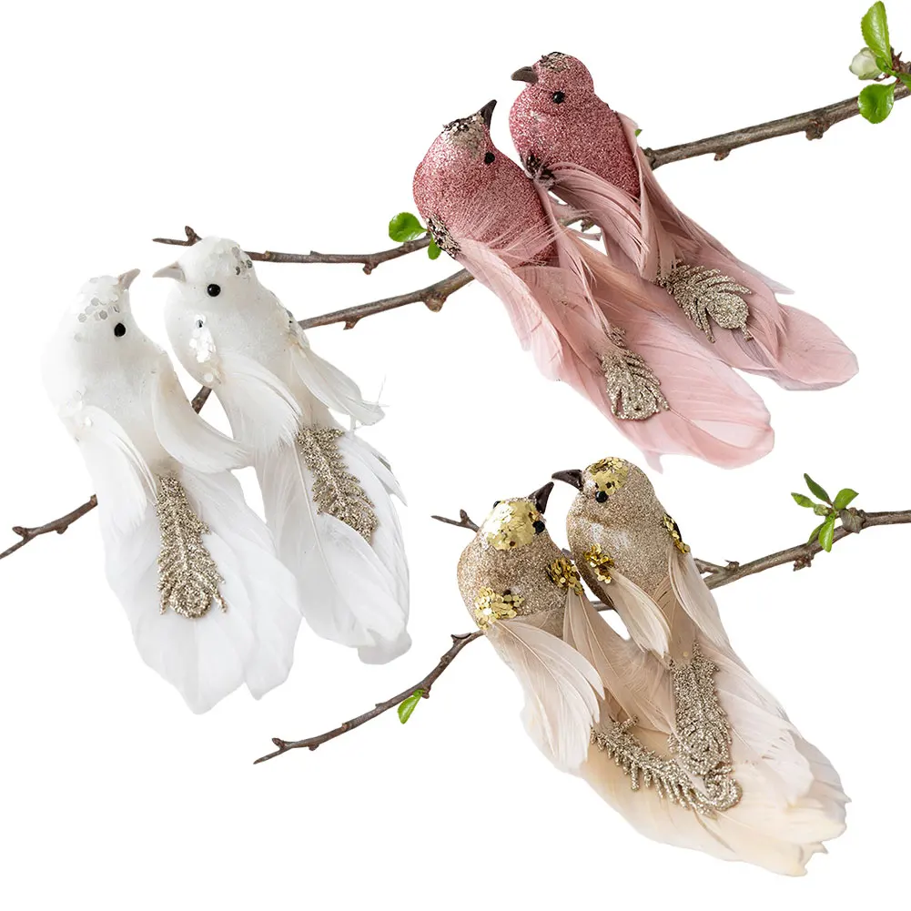 Искусственная птица из пенопласта украшение для рождественской елки свадьбы