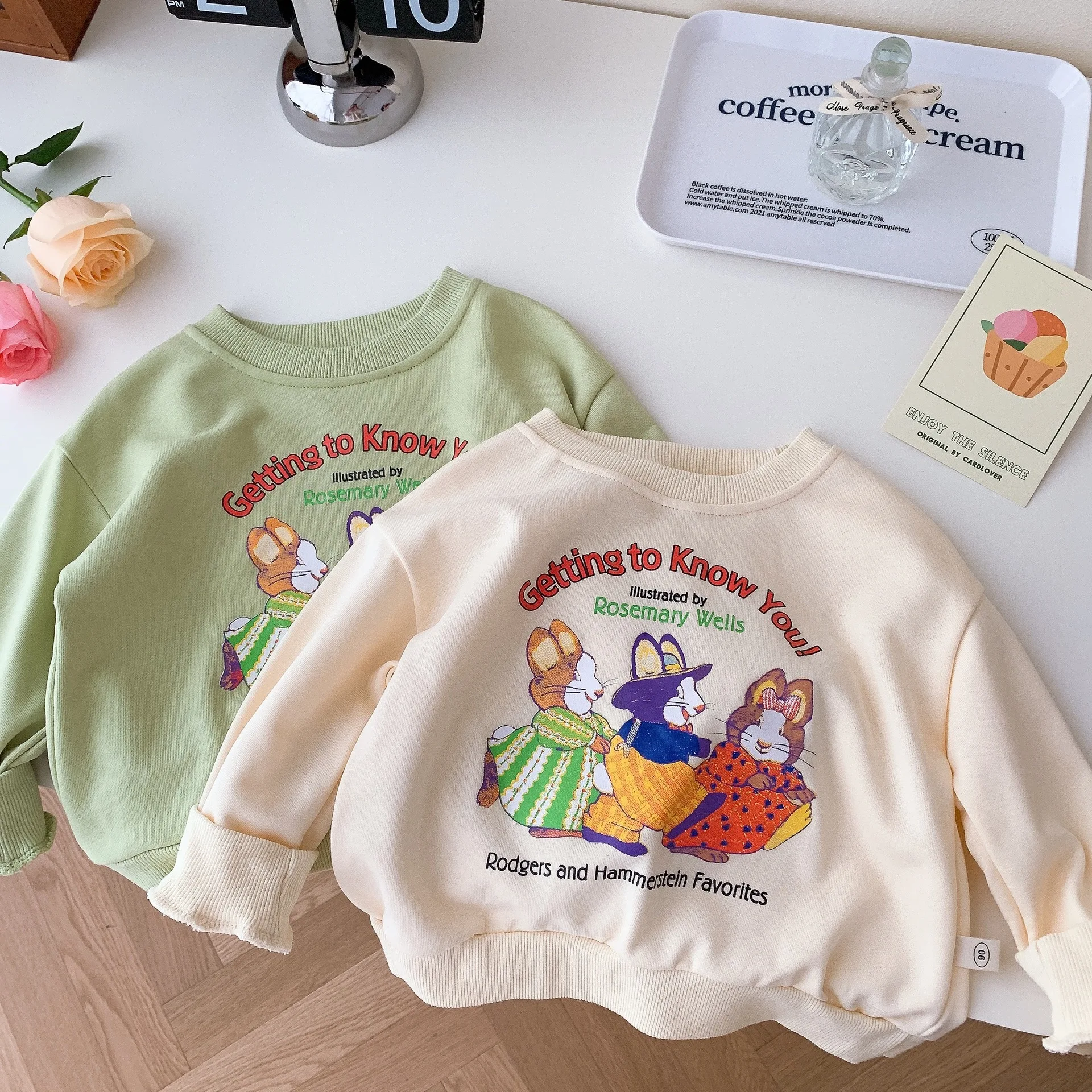 

Свитер, милый мультяшный Детский свитер, новинка 2023, модный весенний свитер для мальчиков и девочек в Корейском стиле, пуловер