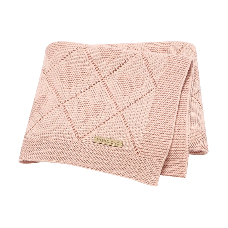 S Knitted Breathable Newborn Boy Girl Cotton Stroller Beddin