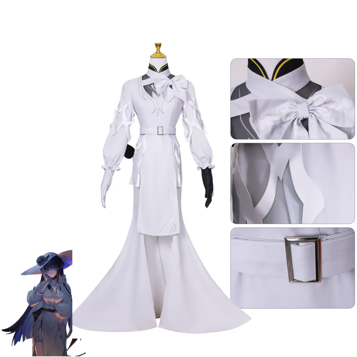 Костюм для косплея по мотивам аниме хонкай: звезда рельс Констанс