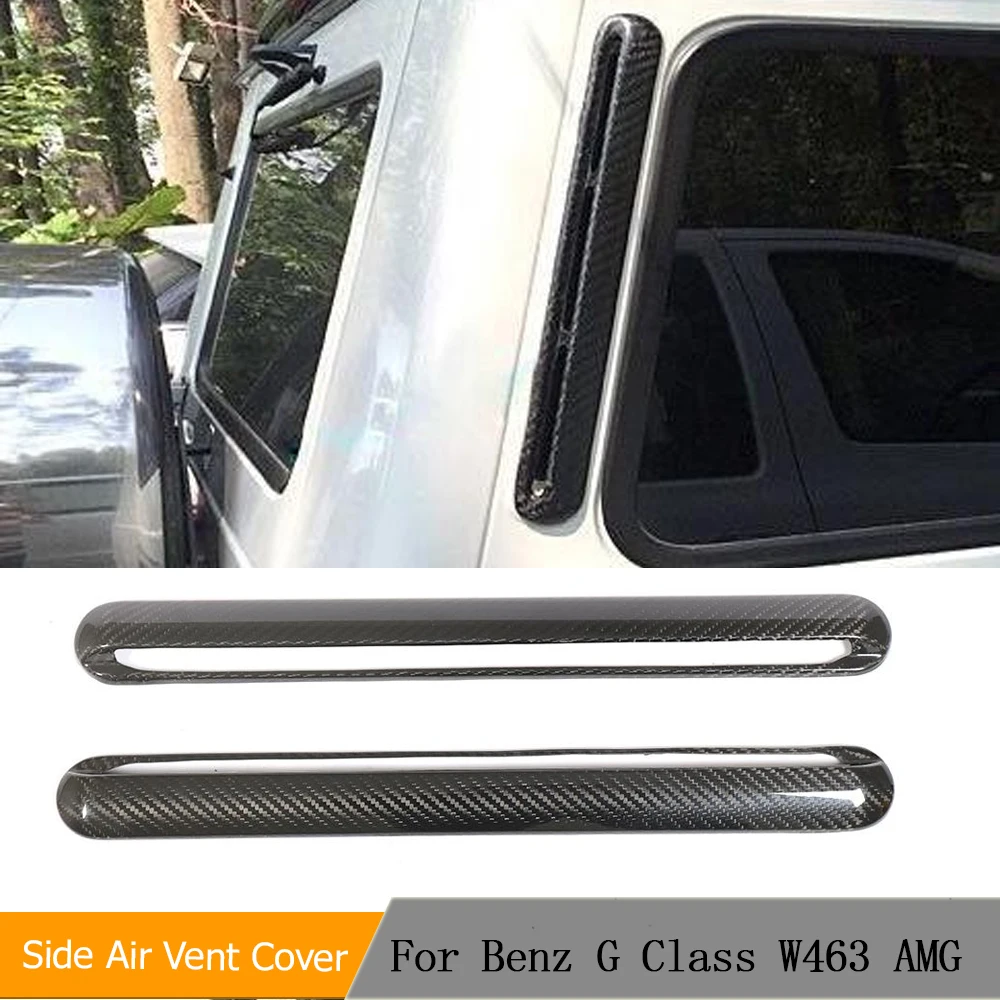 

Car Dry Carbon Side Window Pillar For Mercedes Benz G Class W463 G500 G55 G65 G63 AMG 2004-2018 C Pillar Air Vent Trim Cover