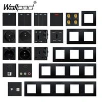 fireproof plastic diy light switch for home eu french uk universal tv data hdmi usb electrical outlets built in wall socket