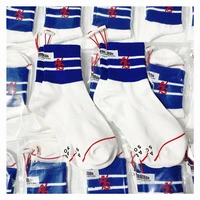 korean version cotton socks for men and women sweat absorbing socks tide brand sports socks white and blue couple casual socks