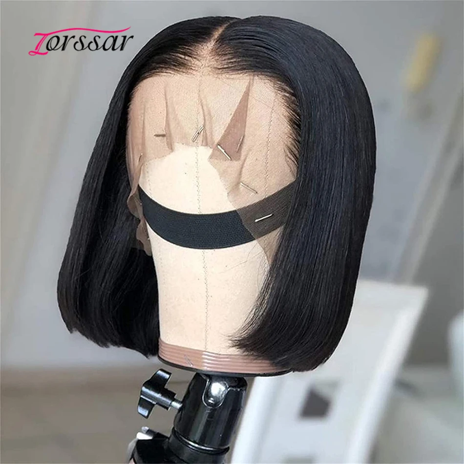 

Парики из натуральных волос, с коротким натуральным ворсом, 13x 4