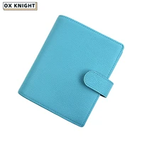 ox knight genuine a7 size notebook planner cover pebbled grain cowhide student planner organizer school supplies 2022 stationery