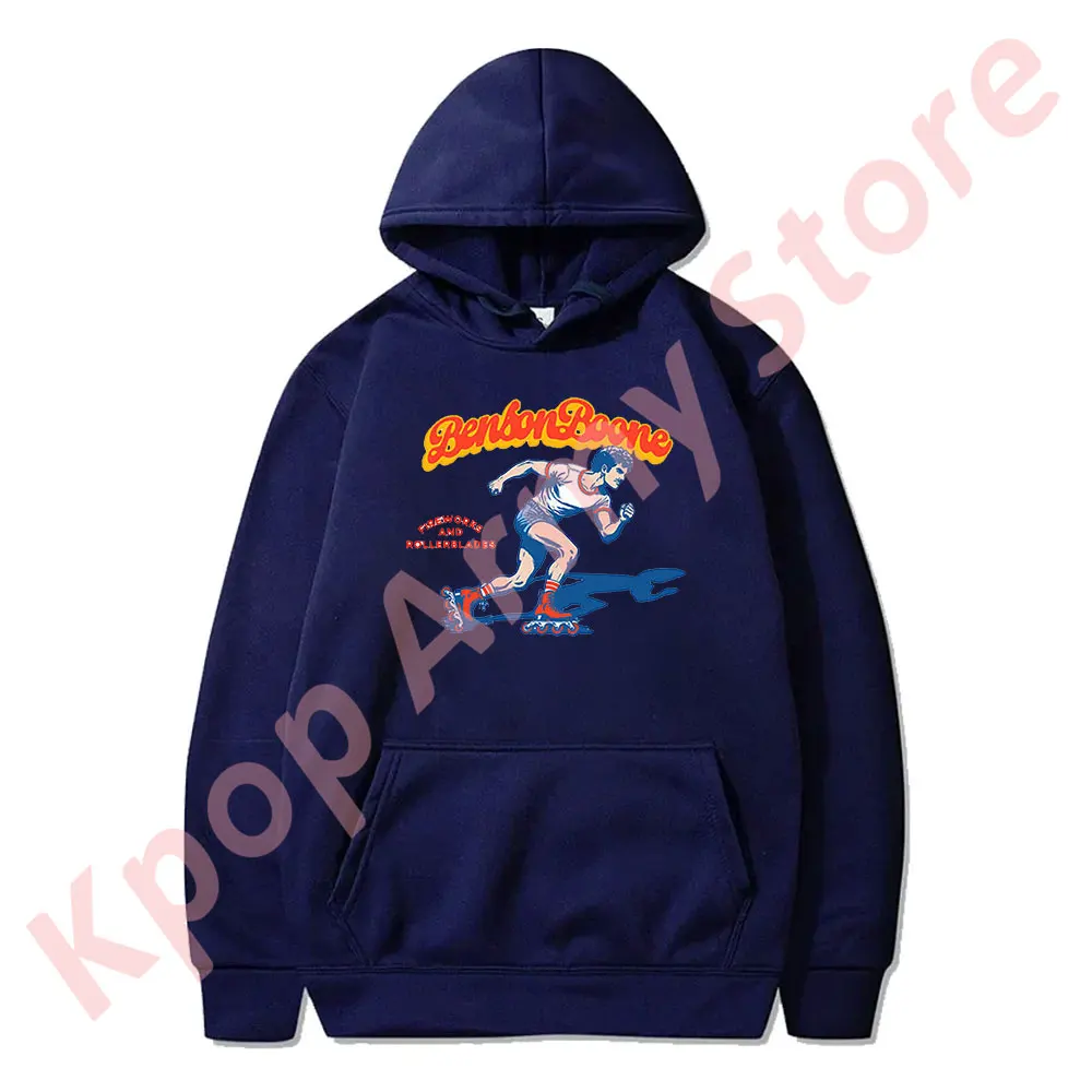 Толстовки с капюшоном Benson Boone Rollerblading фейерверки и Rollerblades Tour Merch модные толстовки