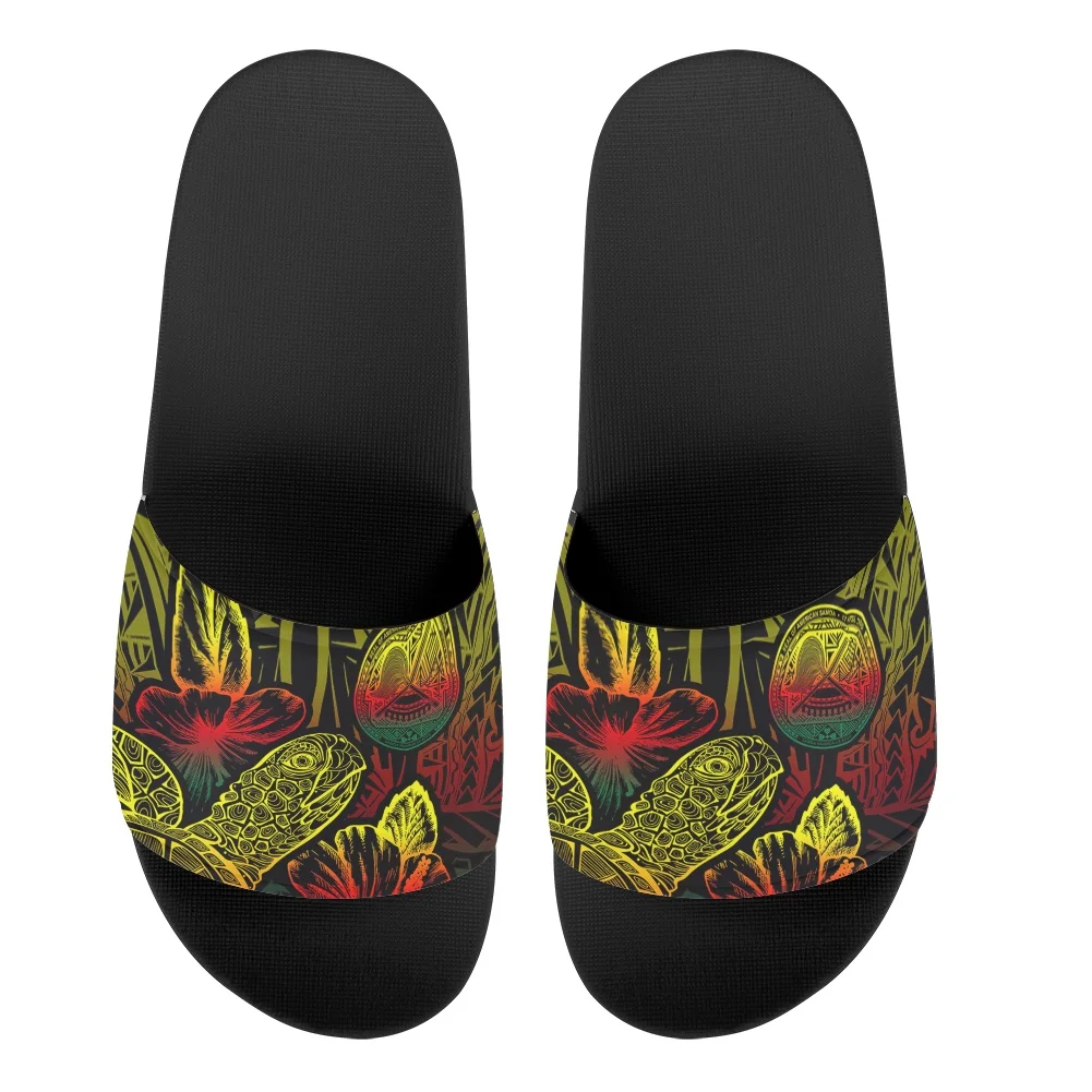 

ELVISWORDS Slippers Women Home Footwear Hawaiian Sea Turtle Pattern Fashion Flip Flops Casual Outdoor Beach Sandals Mujer