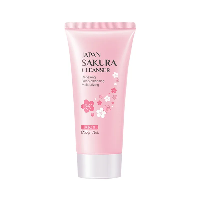 

LAIKOU Japan Sakura Cleanser Bubble Net Rich Foam Extract Remove Blackhead Shrink Oil Control Deep Cleaning Skin Care Products