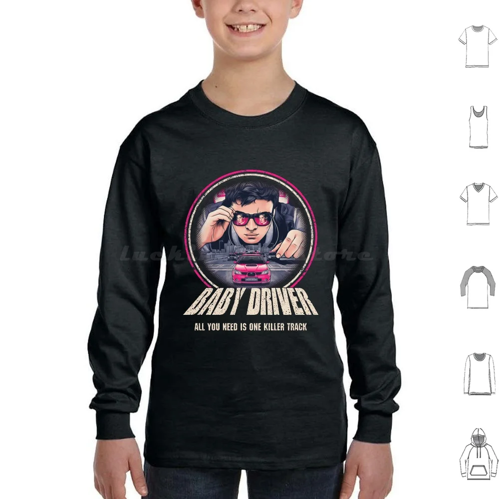 

Baby Driver Hoodie cotton Long Sleeve Movie Movies Retro Vintage Film Films Cinema Cult Movie Baby Driver Drive Racing