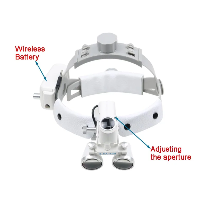 

Стоматологический СВЕТОДИОДНЫЙ Светильник Хирургический фонарь светильник с беспроводной батареей Регулируемая Диафрагма стоматологический лабораторный налобный прибор 5W