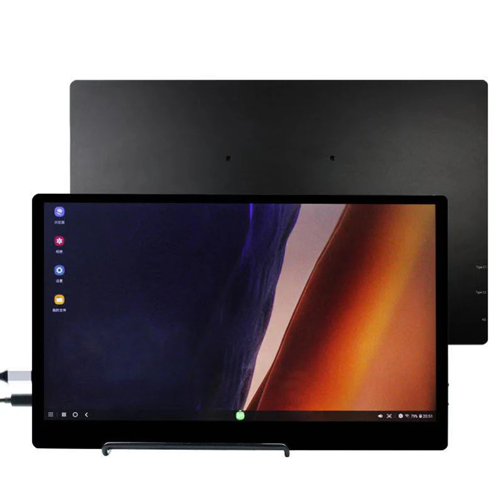 13 3 дюймовый портативный сенсорный монитор 2560X 1440 HD LCD 2K с двумя динамиками дисплей
