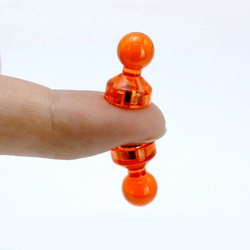 

10pcs strong magnetic pushpin magnet small round white board magnetic button teaching color office magnetic pushpin
