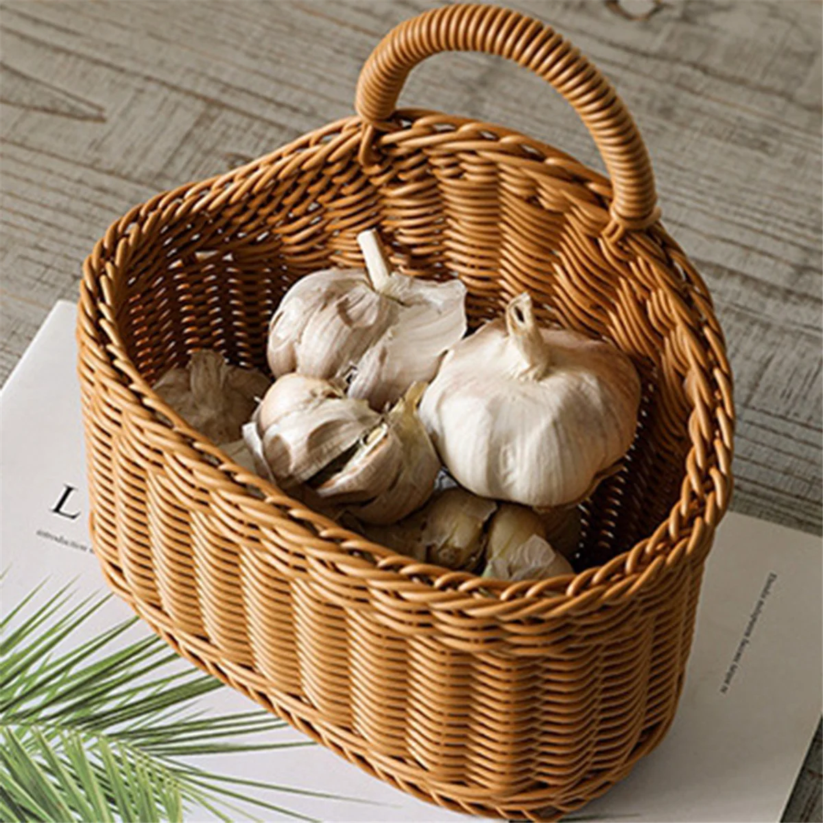 Настенная Корзина для овощей и фруктов подвесная корзина из искусственного