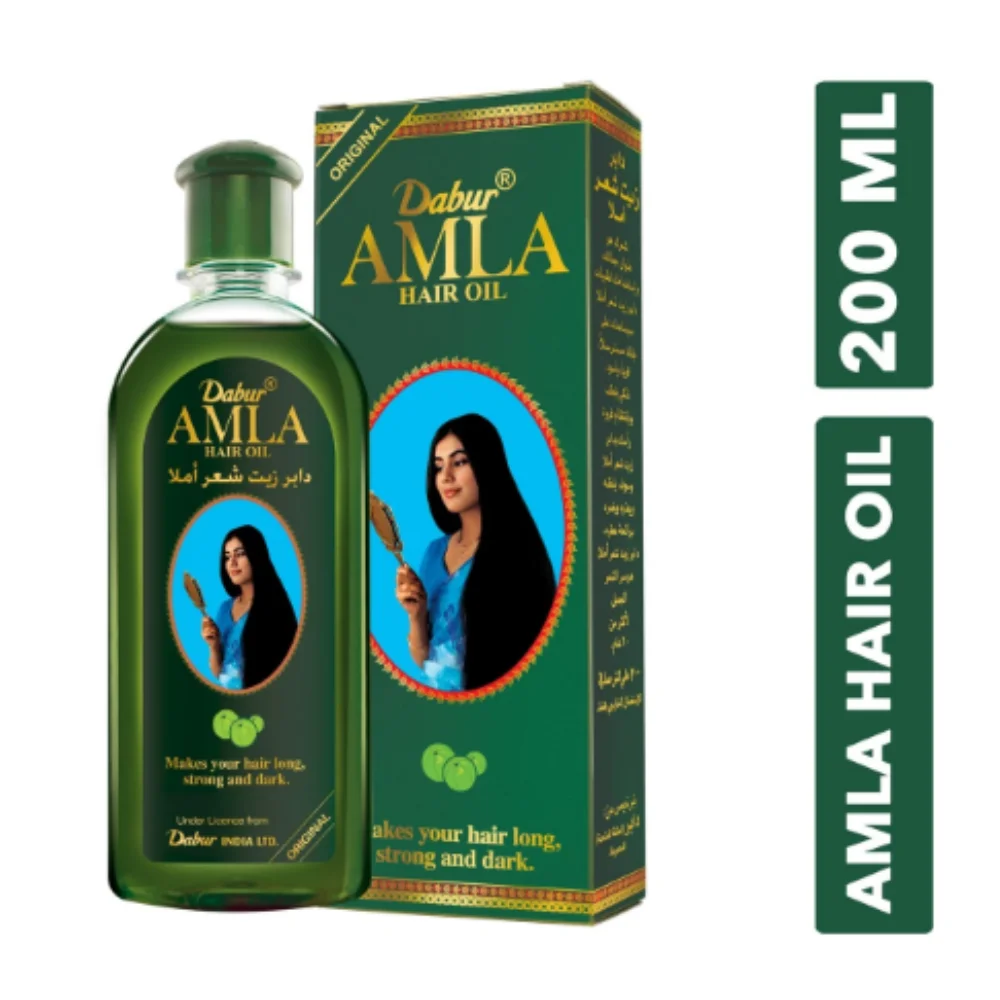 Масло для ухода за волосами Dabur Amla 200 мл индийский крыжовник мощное быстрое