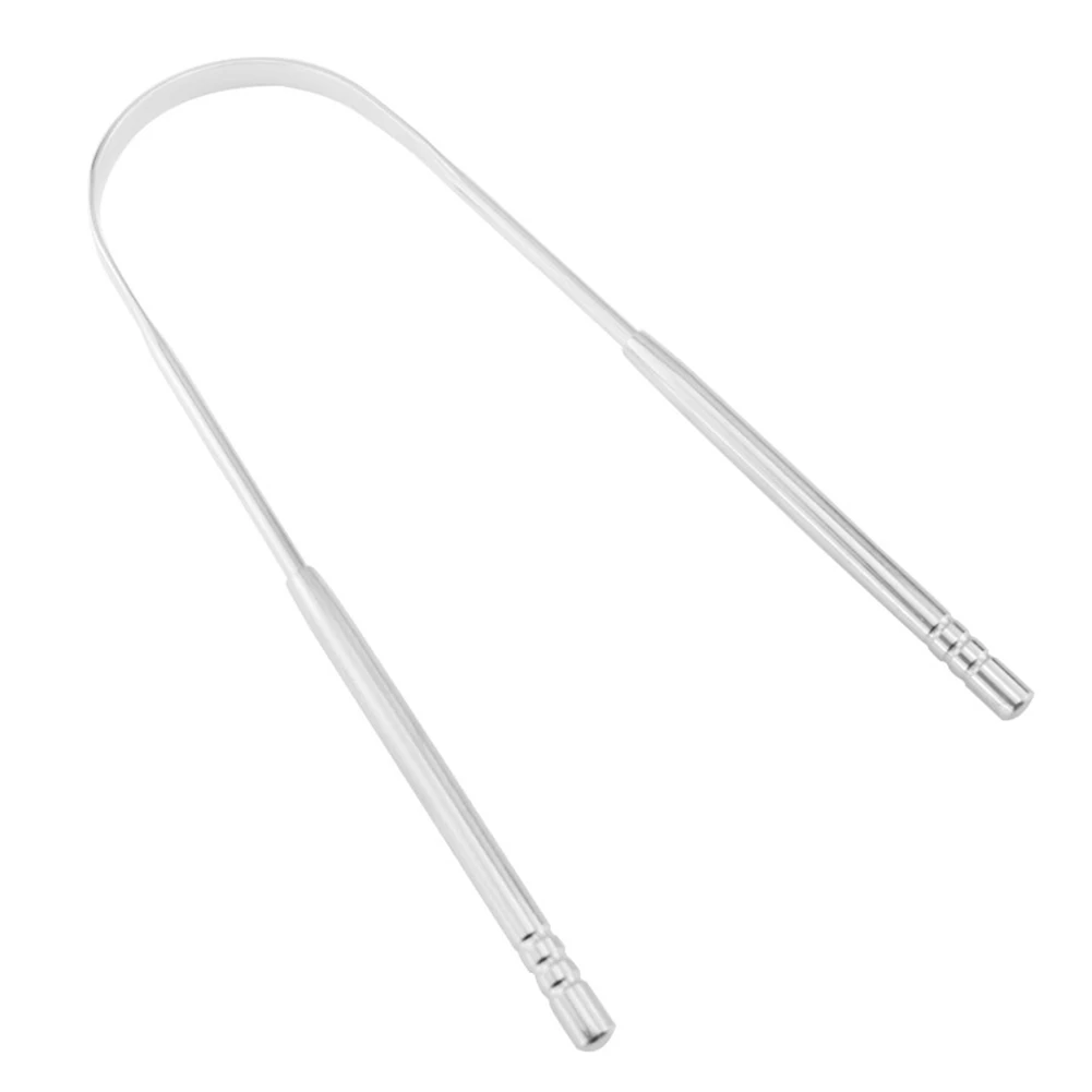 

Скребок для языка из нержавеющей стали, инструмент для ухода за полостью рта