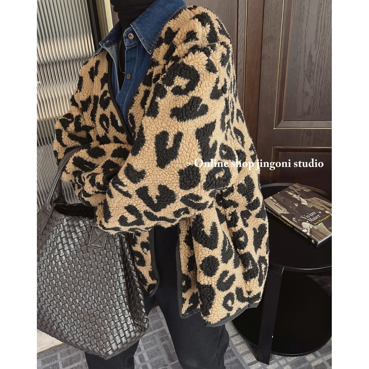 2022 Women Plaid Leopard Oversized Woolen Faux Fur Teddy Jackets Blazers Trench Coats Clothes Parkas Heavy Down Winter Stylish