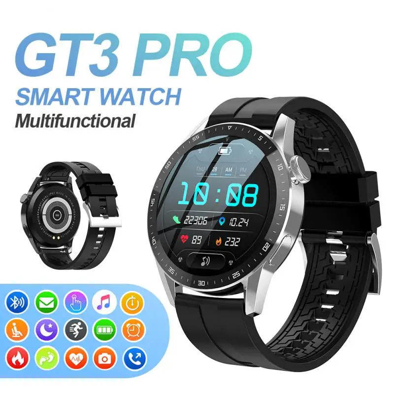 

Новинка 2023, Смарт-часы GT3 Pro, мужские водонепроницаемые умные часы, спортивный фитнес-трекер, Bluetooth-вызов, мужские Смарт-часы для HUAWEI, Android, IOS