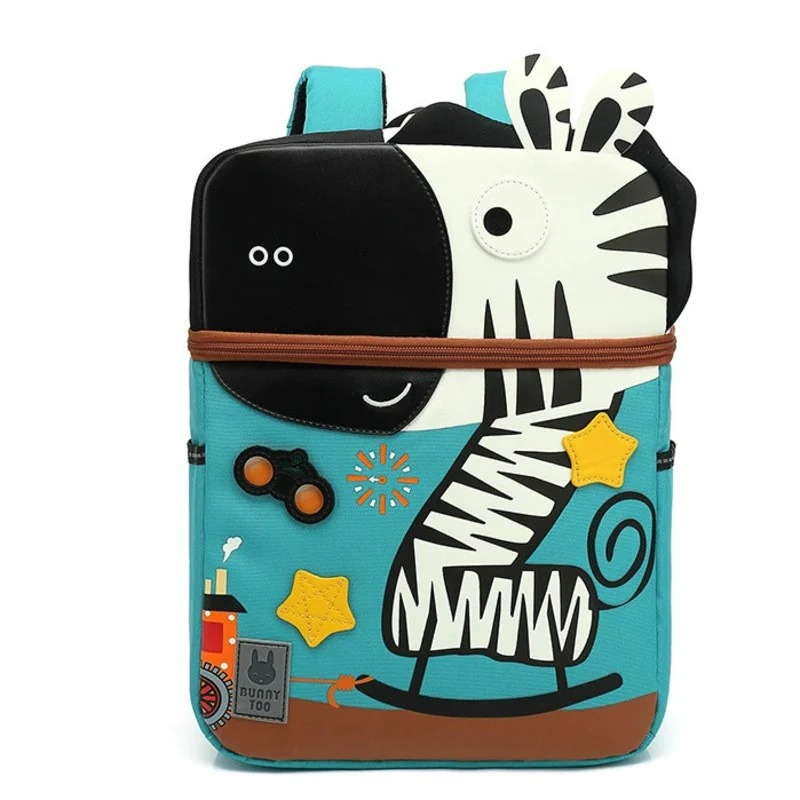 

Kindergarten School Bags For Kids 2023 New 3D Cartoon Zebra Model Baby Age 3-6 Children Cute Anti-lost Toddler School Backpack