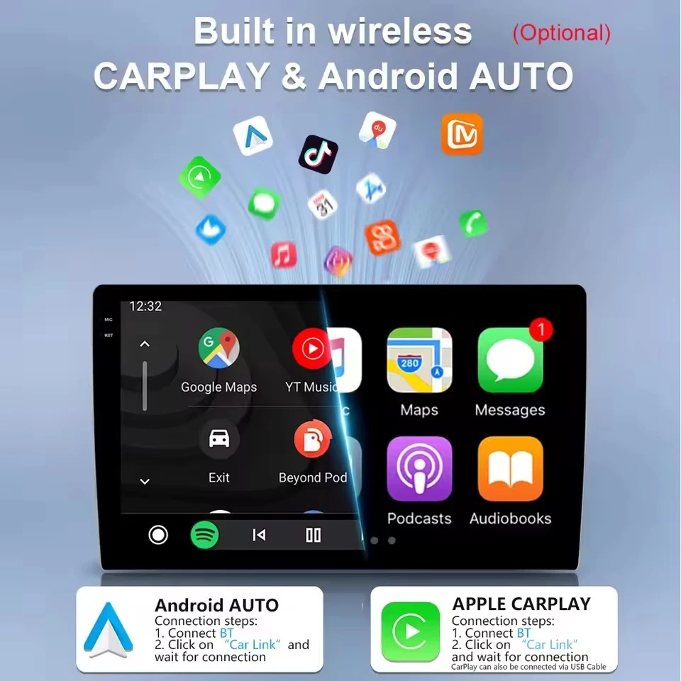 Фото 9.7-дюймовый автомобильный радиоприемник на Android 16 для Subaru Forester 3 SH 2007-2013, для Subaru Impreza GH GE 2007-2011, мультимедийный плеер с поддержкой CarPlay и Auto №2