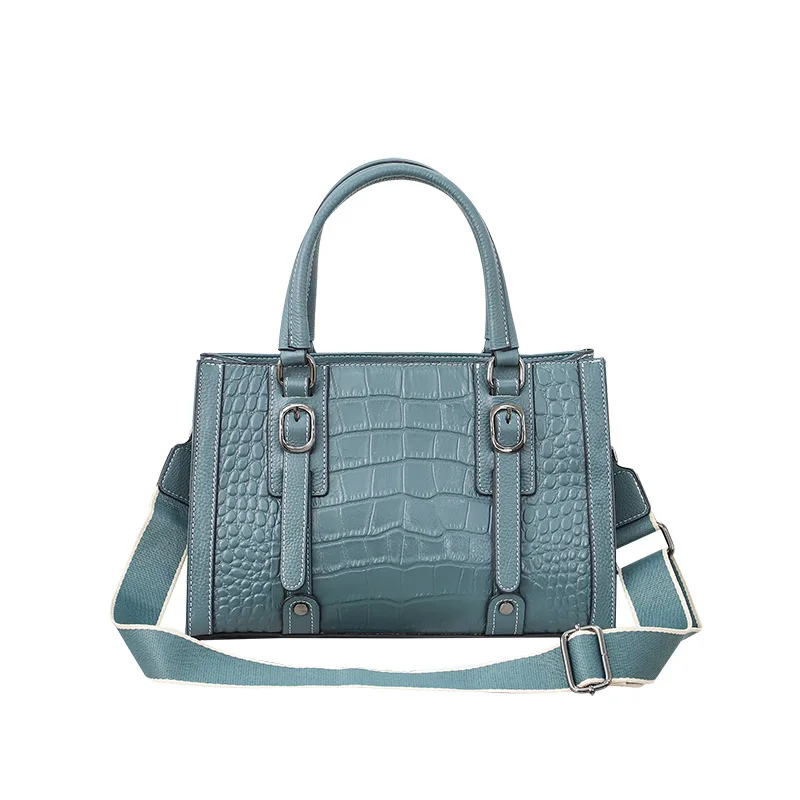 

Genuine Leather Women's Shoulder Bags 2022 Luxury Handbags Tote Bags for Ladies Crocodile Pattern Travel Shopping Crossbody Bag