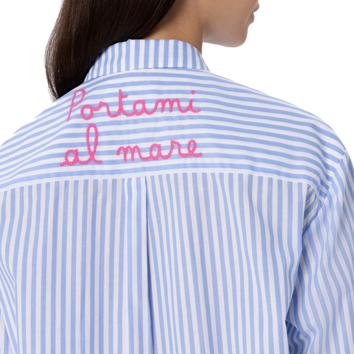 Saint Barth Ретро женская полосатая рубашка Модная новая Топ Молодежная повседневная